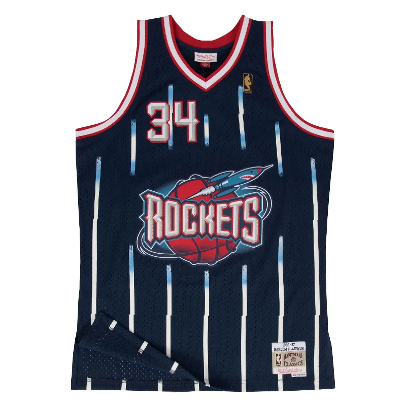 Custom soccer jersey for game day events-Custom basketball jersey for game day events-Hakeem Olajuwon Houston Rockets Jersey