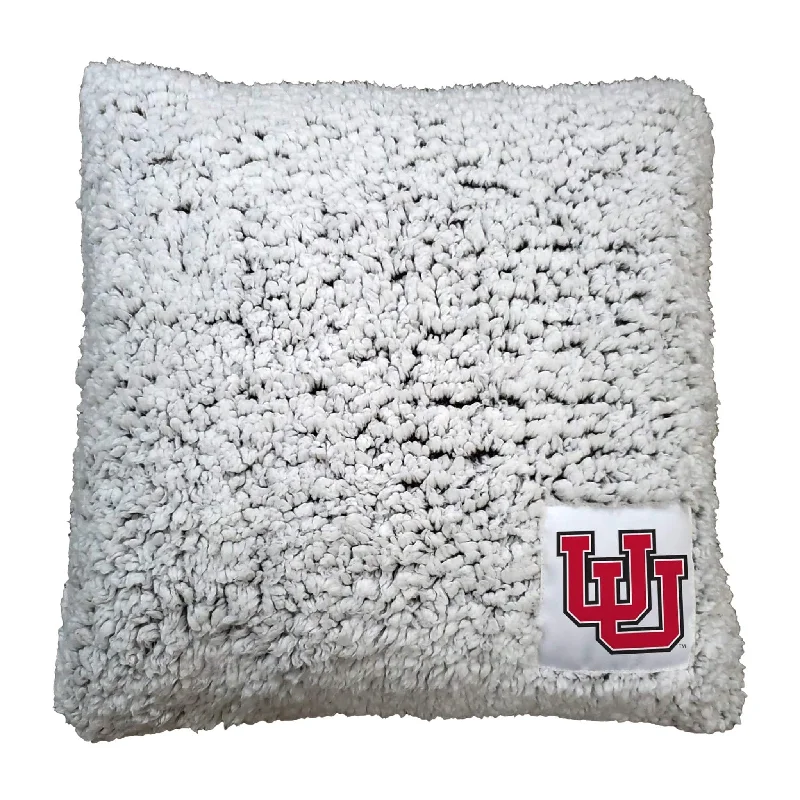 Team home textiles for a sports-themed nursery-Utah Frosty Throw Pillow