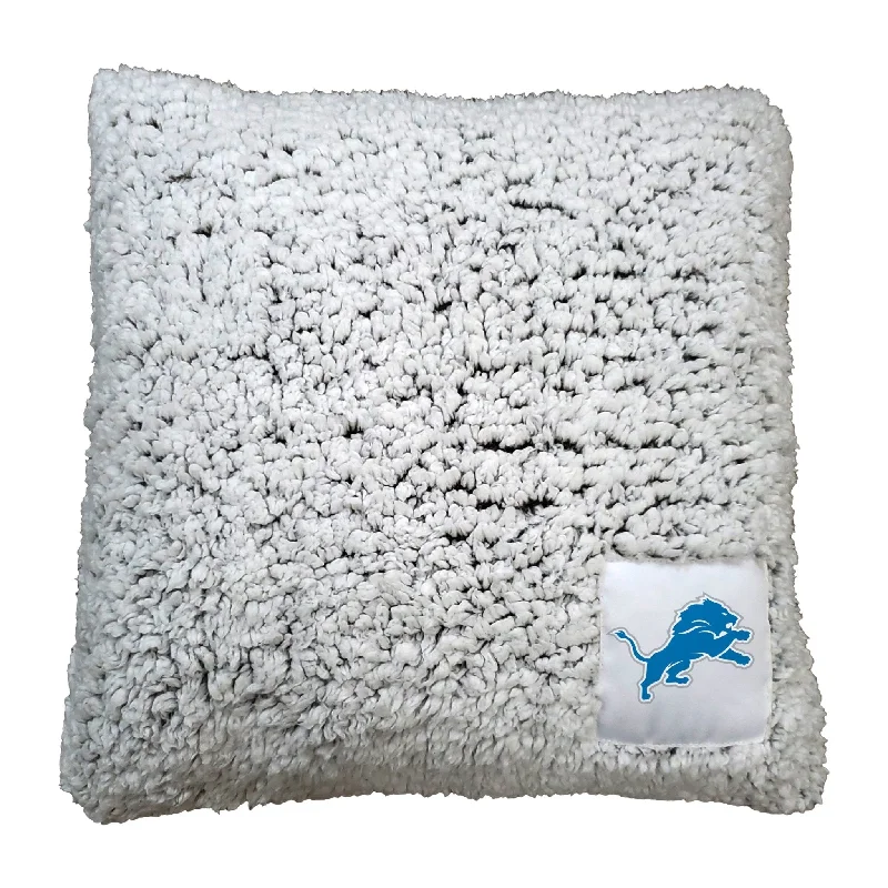 Team home textiles with bold patterns for sports rooms-Detroit Lions Frosty Throw Pillow