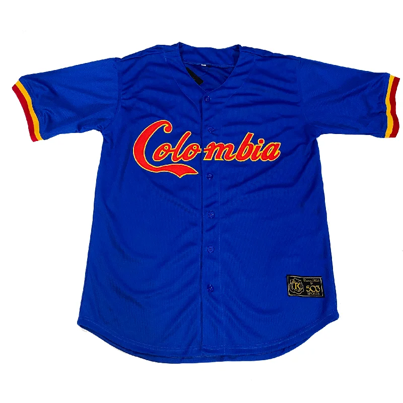 Team baseball jersey for high school teams-Colombia Baseball Jersey