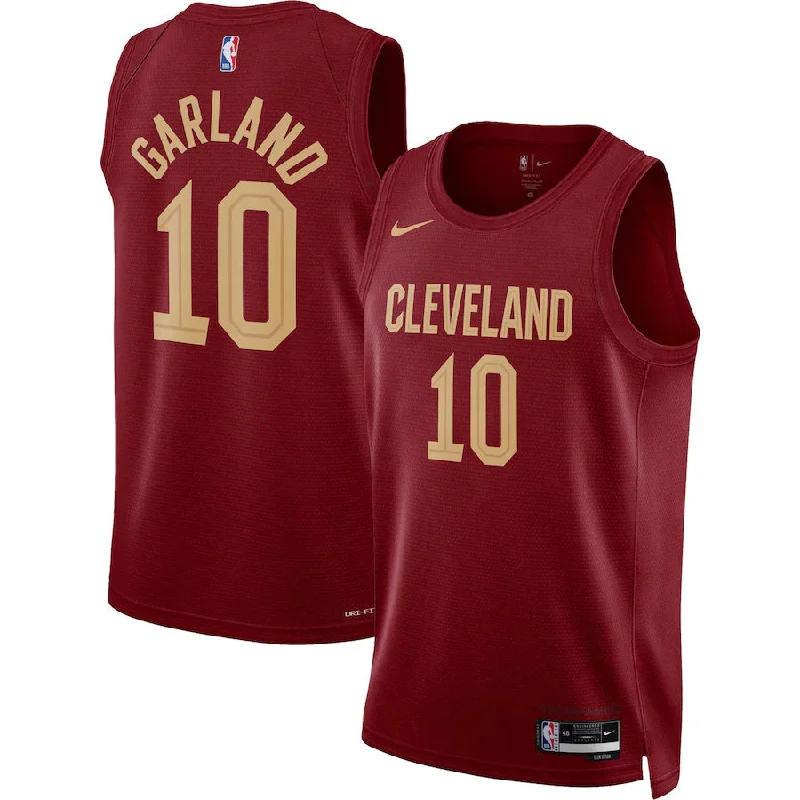 Soccer jersey with team patches and logo customization-Basketball jersey with team patches and logo customization-Darius Garland Cleveland Cavaliers Jersey