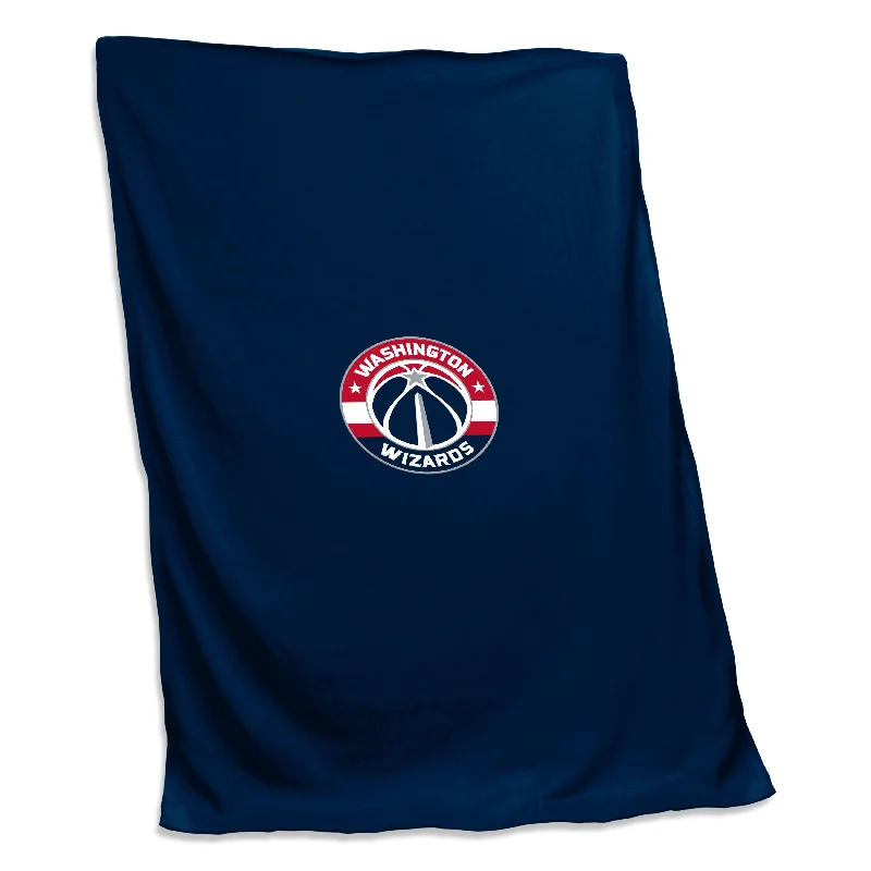 Team home textiles with bold graphics and colors-Washington Wizards Screened Sweatshirt Blanket