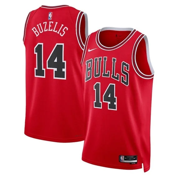 Soccer jersey with player names and numbers-Basketball jerseys with player names and numbers-Matas Buzelis Chicago Bulls Jersey