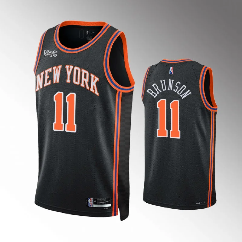 Soccer jersey with unique designs for charity auctions-Basketball jersey with unique designs for charity auctions-Jalen Brunson New York Knicks Jersey