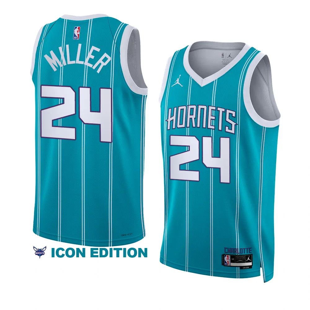 Personalized soccer jersey for sport-themed parties-Personalized basketball jersey for sport-themed parties-Brandon Miller Charlotte Hornets Jersey