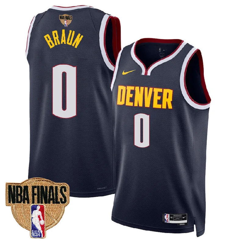 Custom soccer jersey for casual sports lovers-Custom basketball jersey for casual sports lovers-Christian Braun Denver Nuggets NBA Finals Jersey