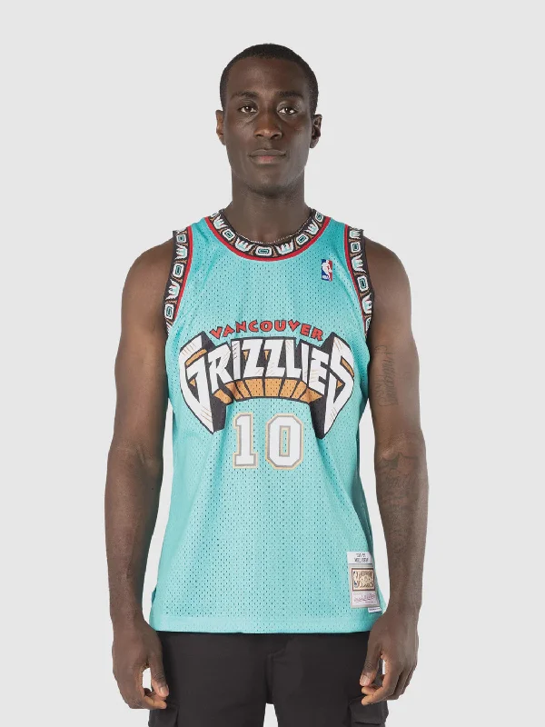 Personalized soccer jersey for sports enthusiasts-Personalized basketball jersey for sports enthusiasts-Mitchell & Ness Mike Bibby Vancouver Grizzlies 98-99 Road Swingman Jersey