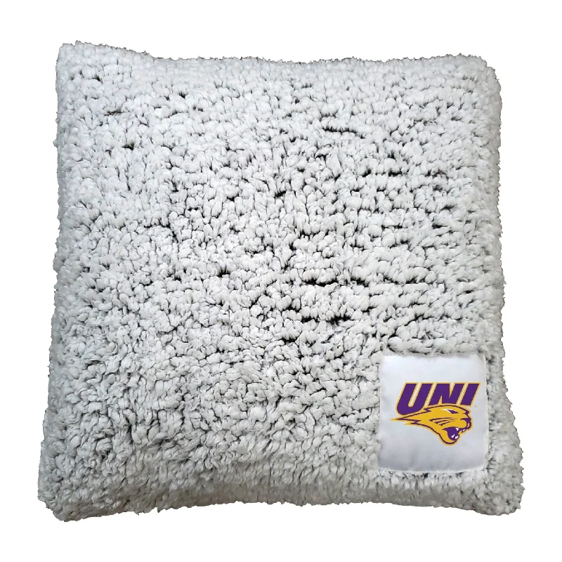 Team home textiles for making your house a fan zone-Northern Iowa Frosty Throw Pillow