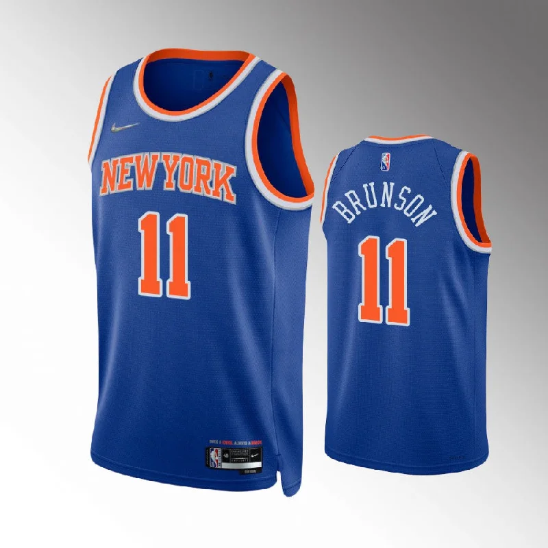 Custom soccer jersey with artistic flair and designs-Custom basketball jersey with artistic flair and designs-Jalen Brunson New York Knicks Jersey