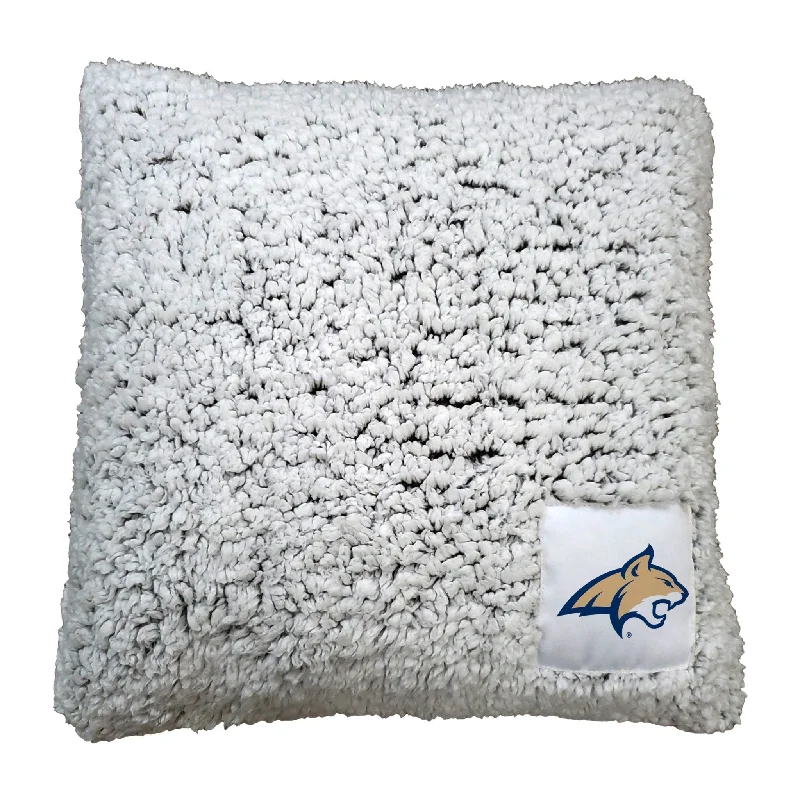 Team home textiles with sports team slogans-Montana State Frosty Throw Pillow