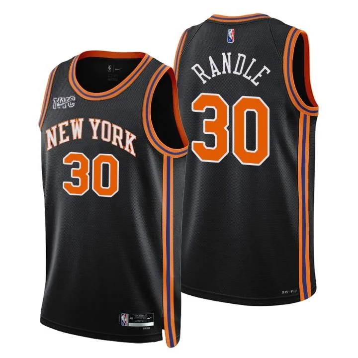 Soccer jersey with sporty designs for streetwear-Basketball jersey with sporty designs for streetwear-Julius Randle New York Knicks 2021-22 City Edition Jersey