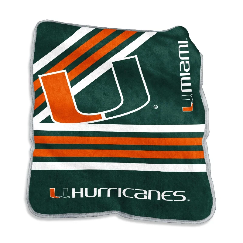 Personalized team bed covers for team spirit-Miami Raschel Throw