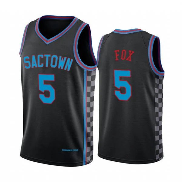 Custom soccer jersey for team bonding experiences-Custom basketball jersey for team bonding experiences-De'Aaron Fox Sacramento Kings City Edition Jersey