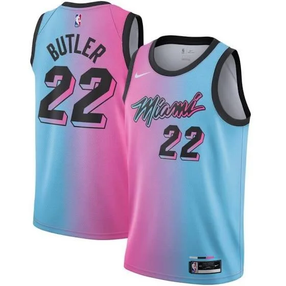 Soccer jersey for professional athletes and amateurs-Basketball jersey for professional athletes and amateurs-Jimmy Butler Miami Heat 2020-21 City Edition Jersey