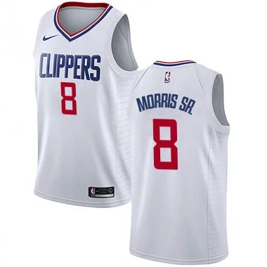 Soccer jersey with retro team design for collectors-Basketball jersey with retro team design for collectors-Marcus Morris Sr Los Angeles Clippers Jersey