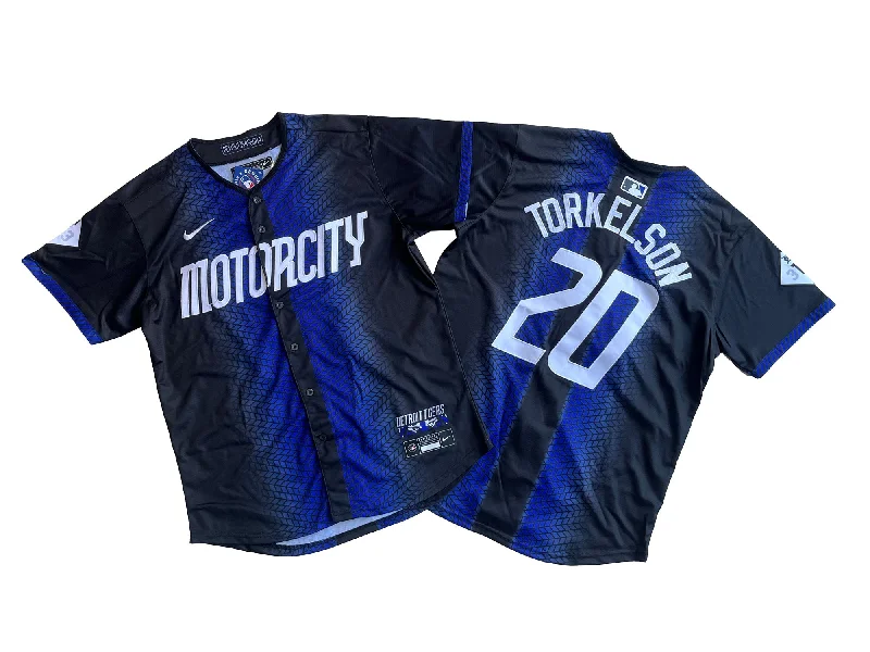 Baseball jersey for fans who support their team in style-Men's Detroit Tigers Spencer Torkelson #20 Navy 2024 City Connect Limited Jersey