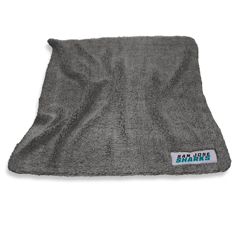 Team home textiles for game day relaxation-San Jose Sharks Color Frosty Fleece