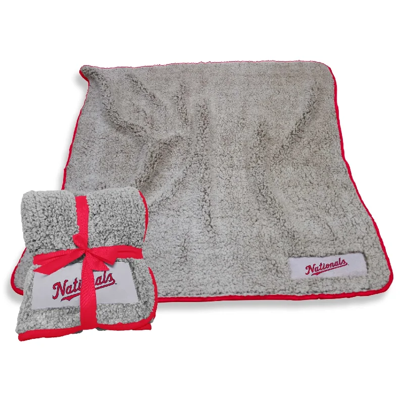 Custom team towels with team name and logo-Washington Nationals Frosty Fleece