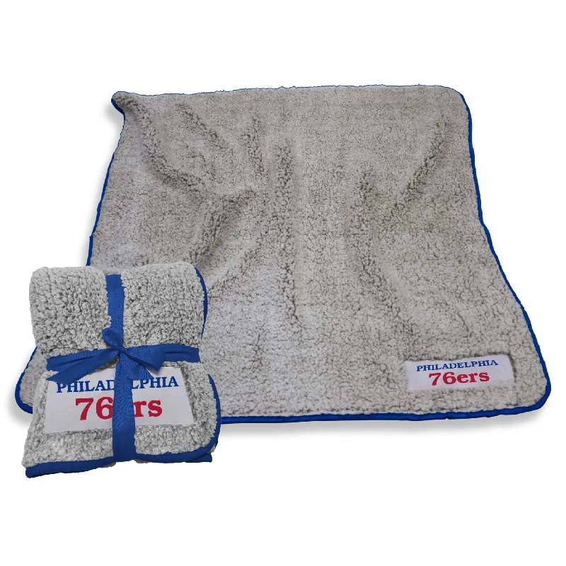 Team home textiles with stylish team graphics-Philadelphia 76ers Royal Frosty Fleece