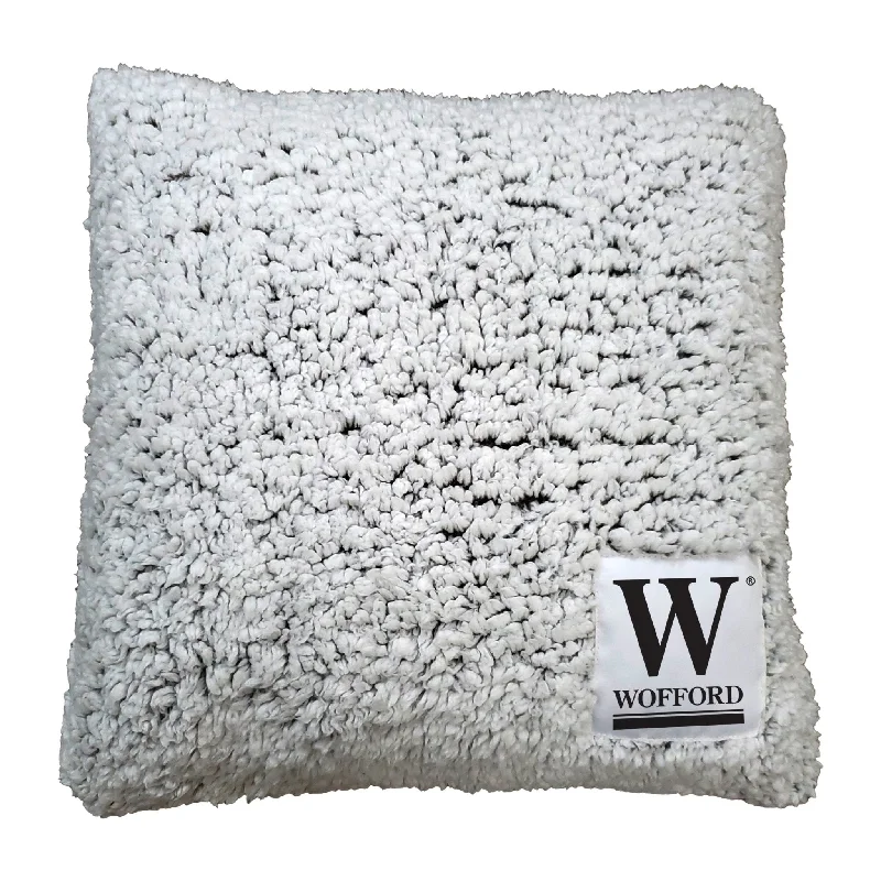 Affordable team home textiles for game day celebrations-Wofford Frosty Throw Pillow