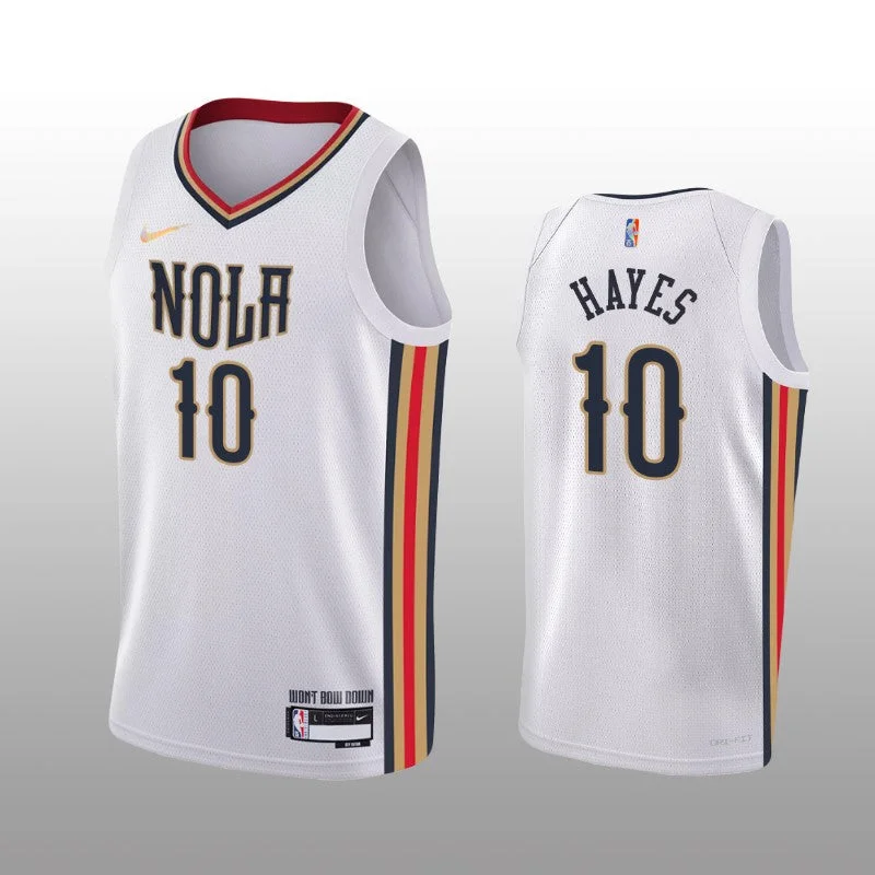 Personalized soccer jersey with bold graphic prints-Personalized basketball jersey with bold graphic prints-Jaxson Hayes New Orleans Pelicans Jersey