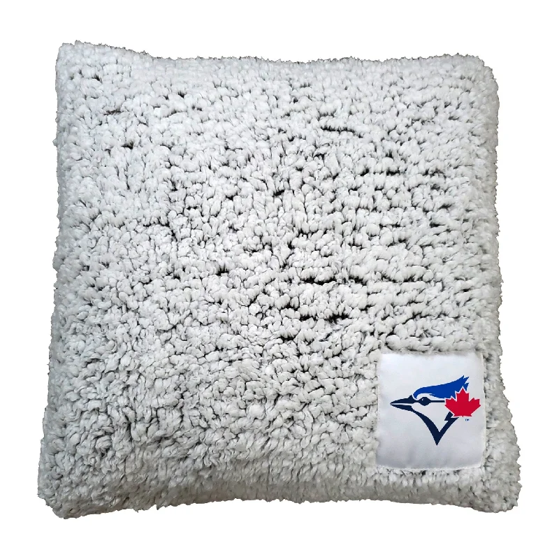 Team home textiles with bold graphics and colors-Toronto Blue Jays Frosty Throw Pillow