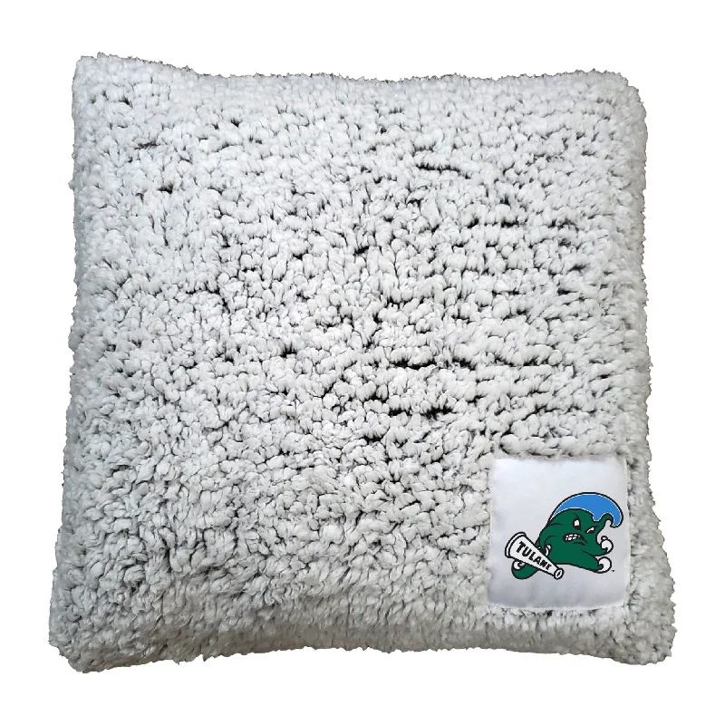 Personalized team home textiles with your favorite player’s number-Tulane Frosty Throw Pillow