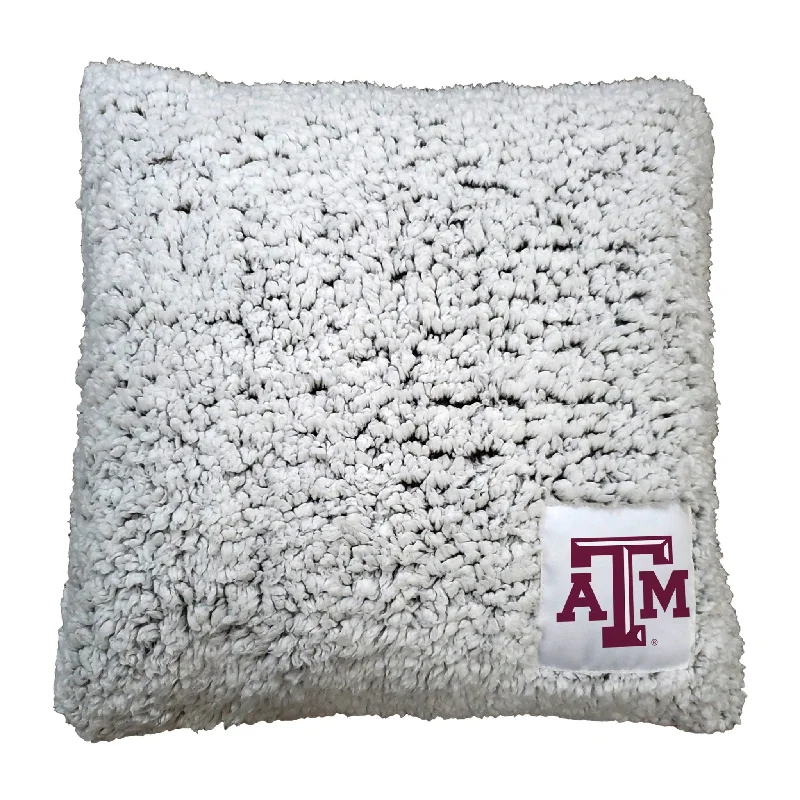 Custom team home textiles for a winning home atmosphere-Texas A&M Frosty Throw Pillow