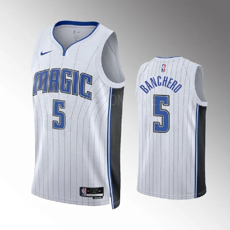 Retro-inspired soccer jersey with classic look-Retro-inspired basketball jersey with classic look-Paolo Banchero Orlando Magic Jersey