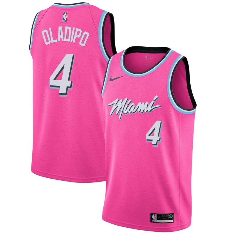 Soccer jersey with lightweight material for performance-Basketball jersey with lightweight material for performance-Victor Oladipo Miami Heat Jersey