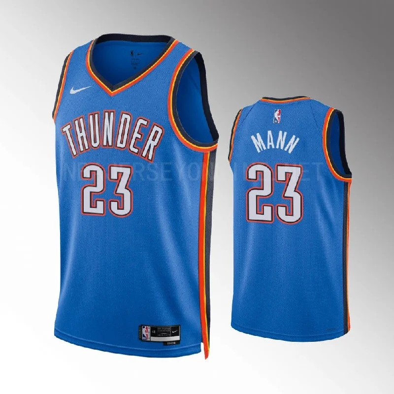 Soccer jersey for sports enthusiasts and collectors-Basketball jersey for sports enthusiasts and collectors-Tre Mann Oklahoma City Thunder Jersey