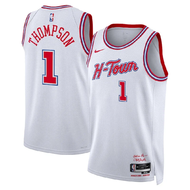 Soccer jersey with team colors and design-Basketball jersey with team colors and design-Amen Thompson Houston Rockets Jersey