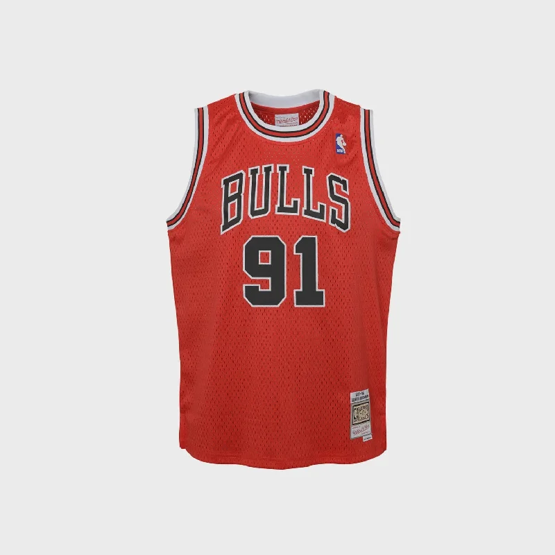 Custom soccer jersey for ultimate team pride-Custom basketball jersey for ultimate team pride-Mitchell & Ness Youth Chicago Bulls Jersey Wars Swingman - Dennis Rodman 1997-98 Road