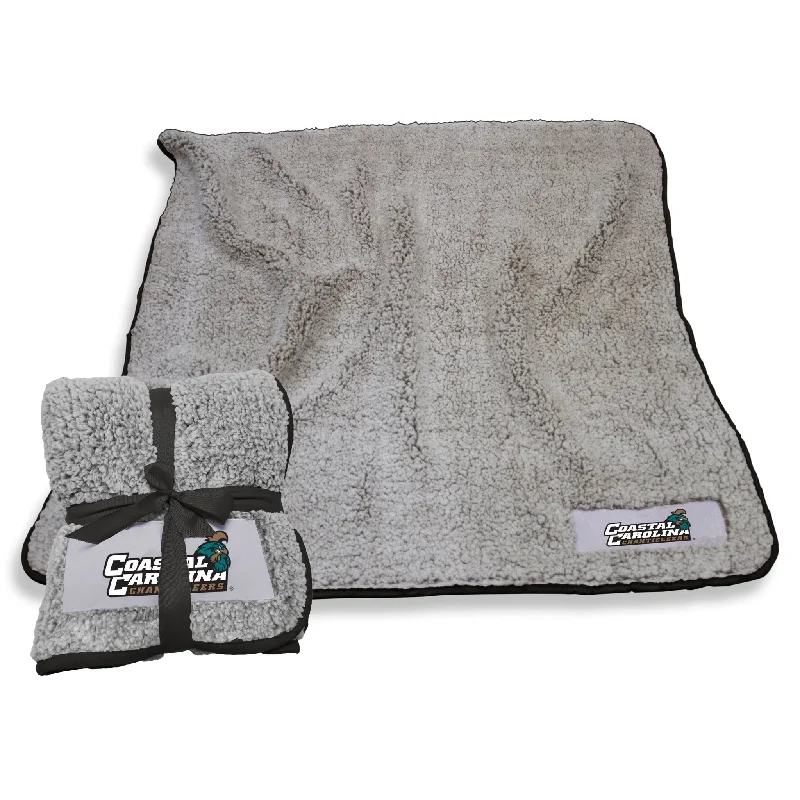 Team home textiles with unique, custom patterns-Coastal Carolina Frosty Fleece