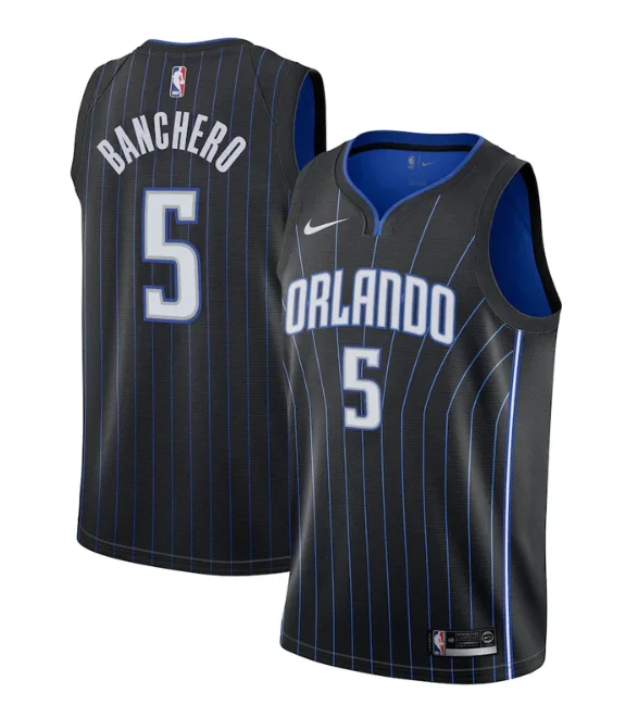 Team soccer jersey with matching accessories-Team basketball jersey with matching accessories-Paolo Banchero Orlando Magic Jersey