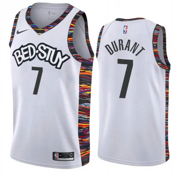 Personalized soccer jersey with custom sleeve options-Personalized basketball jersey with custom sleeve options-Kevin Durant Brooklyn Nets City Edition Jersey