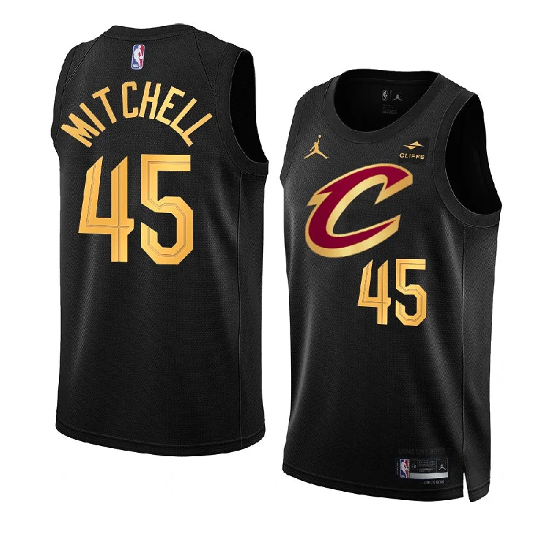 Soccer jersey with lightweight material for performance-Basketball jersey with lightweight material for performance-Donovan Mitchell Cleveland Cavaliers Jersey