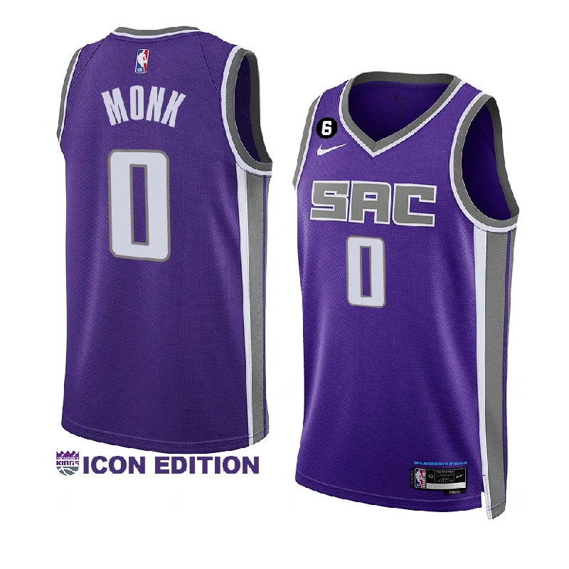 Soccer jersey for casual sport lovers and enthusiasts-Basketball jersey for casual sport lovers and enthusiasts-Malik Monk Sacramento Kings Jersey