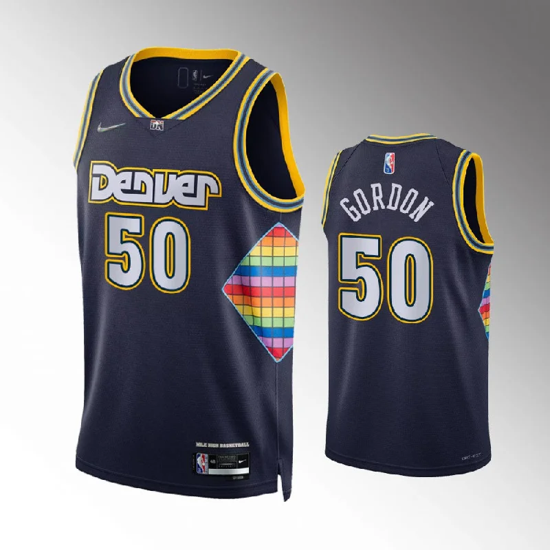 Custom soccer jersey with artistic flair and designs-Custom basketball jersey with artistic flair and designs-Aaron Gordon Denver Nuggets Jersey