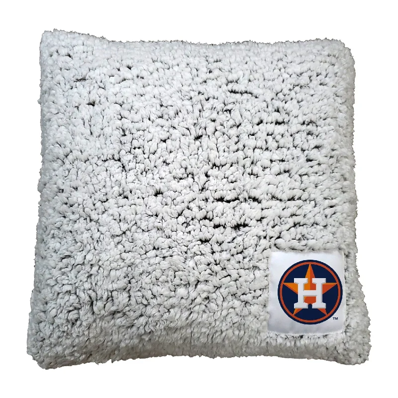 Team home textiles with bold patterns for sports rooms-Houston Astros Frosty Throw Pillow