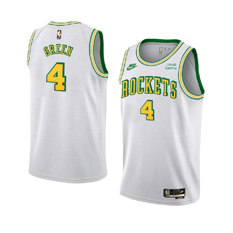 Team soccer jersey with matching accessories-Team basketball jersey with matching accessories-Jalen Green Houston Rockets Jersey