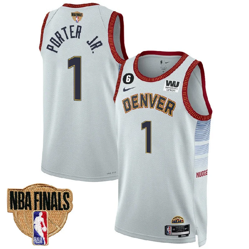 Soccer jersey with custom logo embroidery-Basketball jersey with custom logo embroidery-Michael Porter Jr Denver Nuggets NBA Finals Jersey