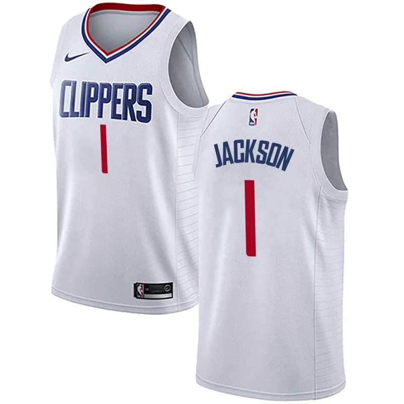 Soccer jersey with customizable stitching and patchwork-Basketball jersey with customizable stitching and patchwork-Reggie Jackson Los Angeles Clippers Jersey