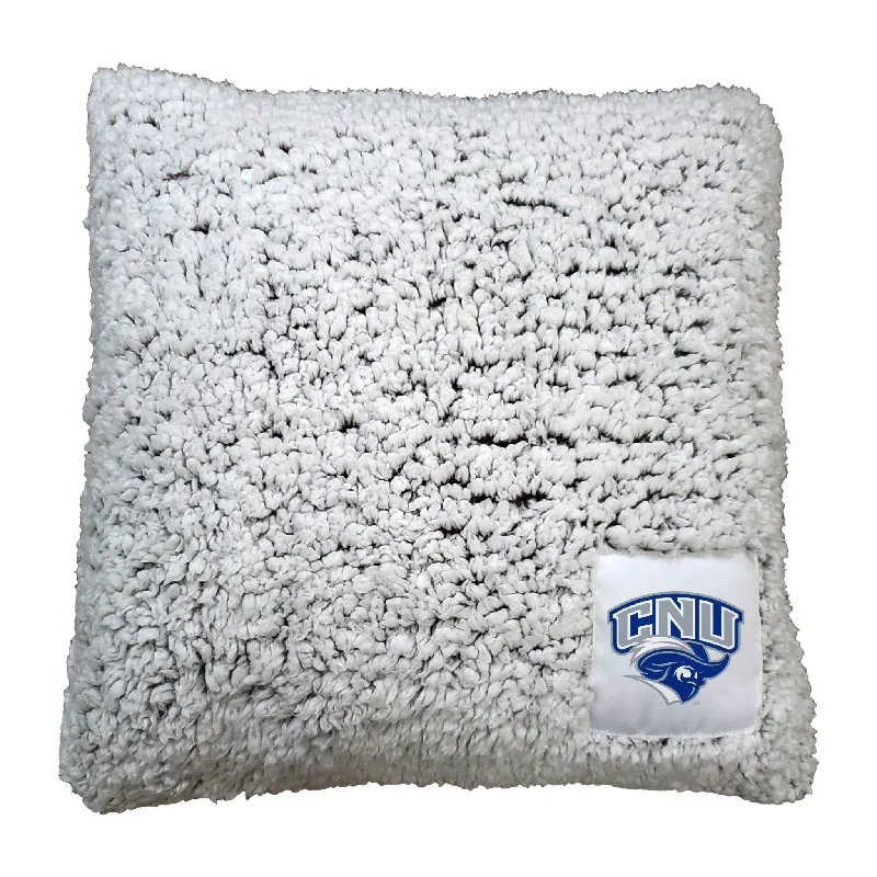 Team home textiles with functional designs for sports fans-Christopher Newport Frosty Pillow