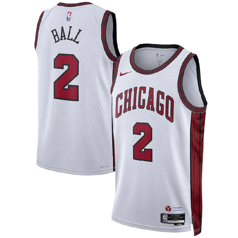 Soccer jersey for casual wear and game days-Basketball jersey for casual wear and game days-Lonzo Ball Chicago Bulls Jersey