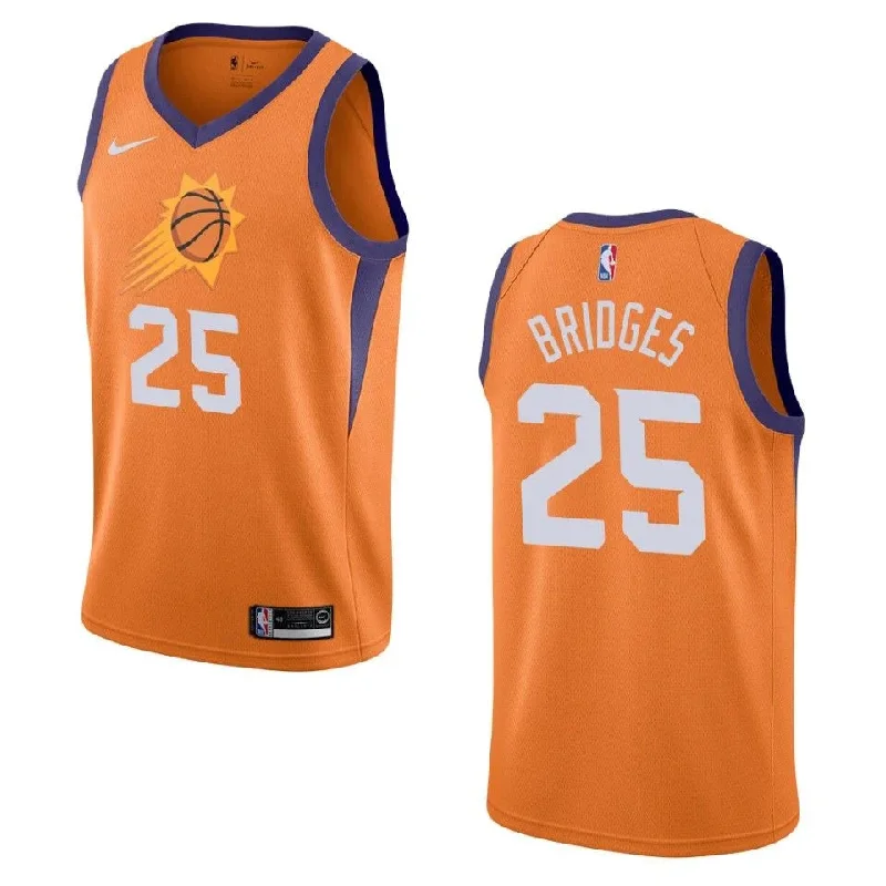 Soccer jersey with moisture management for athletes-Basketball jersey with moisture management for athletes-Mikal Bridges Phoenix Suns Jersey