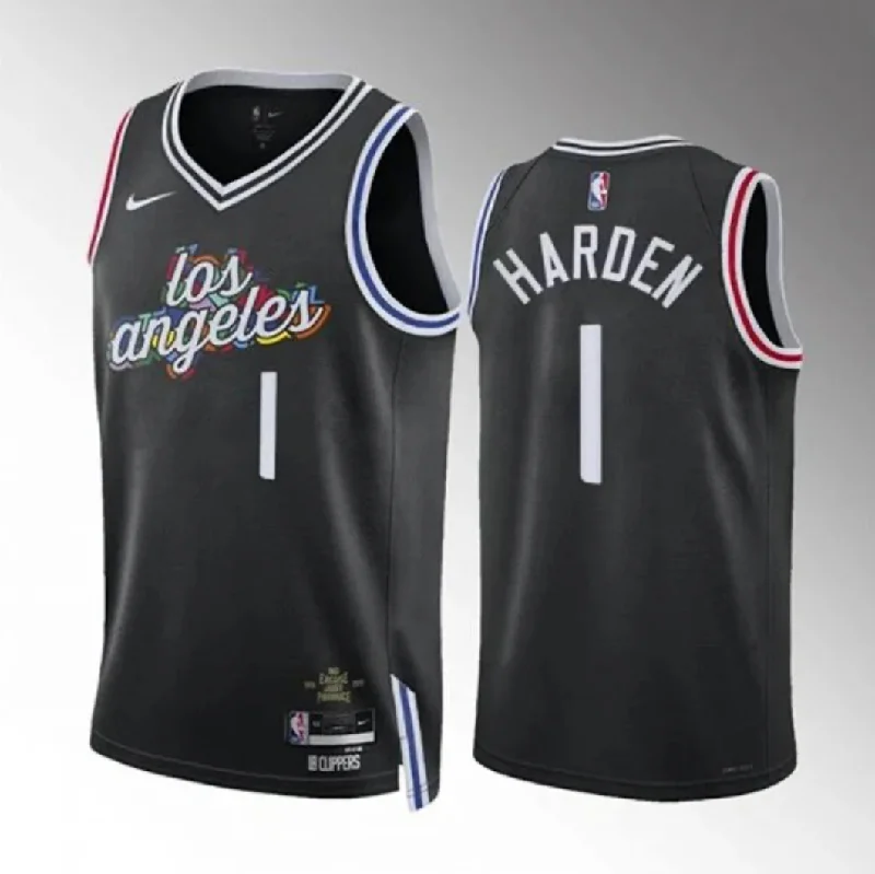 Custom soccer jersey with colorful and bold designs-Custom basketball jersey with colorful and bold designs-James Harden Los Angeles Clippers Jersey