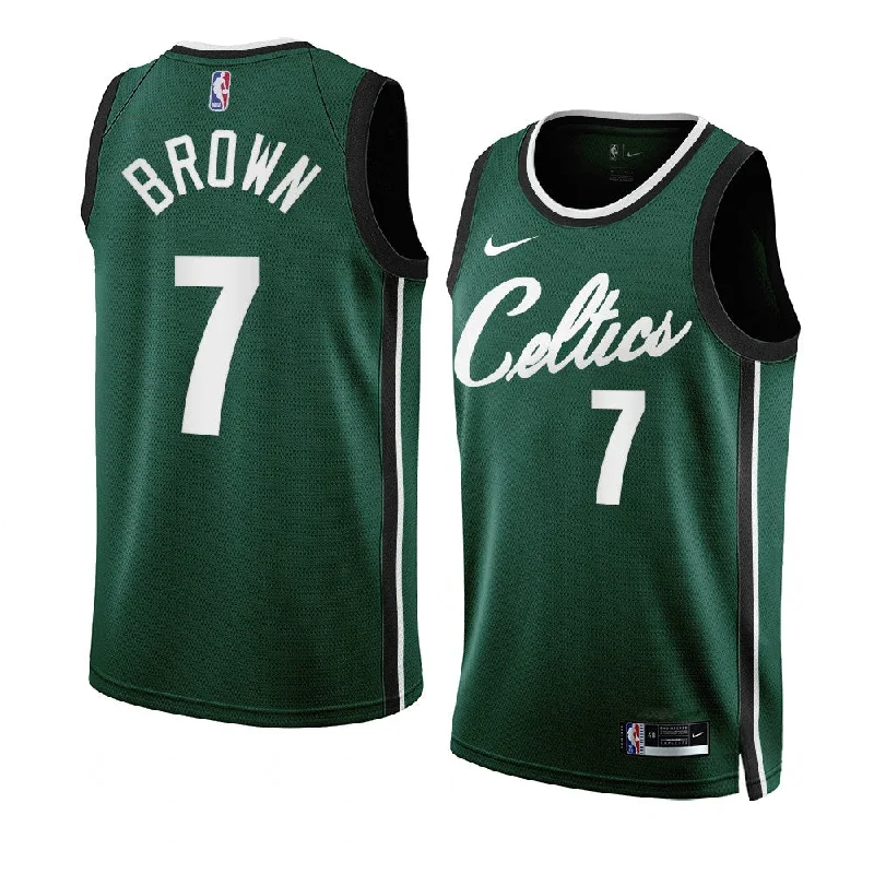 Custom soccer jersey with breathable fabric for fitness-Custom basketball jersey with breathable fabric for fitness-Jaylen Brown Boston Celtics Jersey