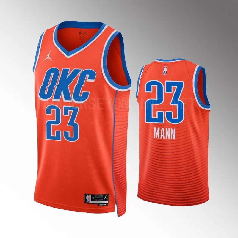 Custom soccer jersey for fan events and parades-Custom basketball jersey for fan events and parades-Tre Mann Oklahoma City Thunder Jersey