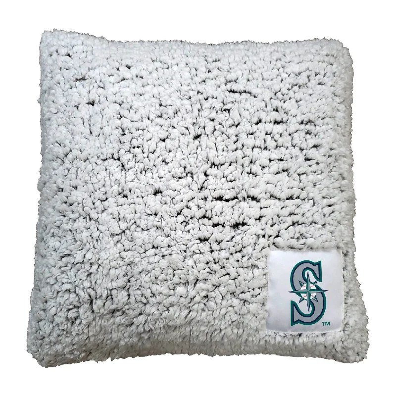 Team home textiles for making your house a fan zone-Seattle Mariners S Logo Frosty Throw Pillow